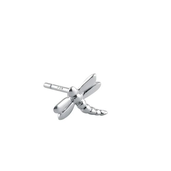 925 Sterling Silver Dragonfly Dainty Stud Earrings New - Picture 2 of 4